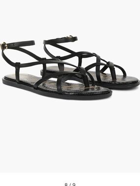 Circus by Sam Edelman Black Strappy Sandals 7.5